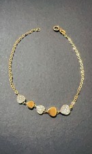 Bracciale con Cuori e Strass