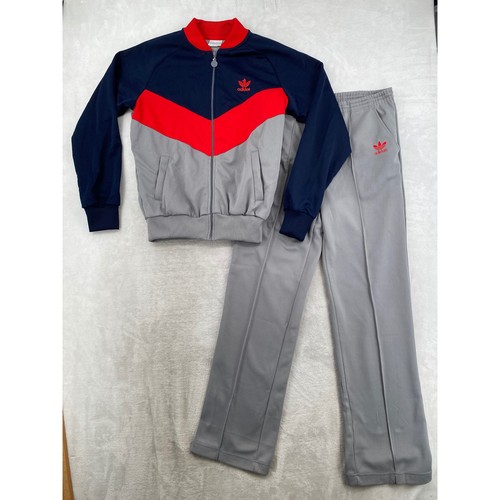 Adidas tuta uomo grigio navy - uomo,