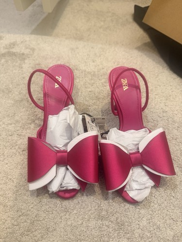 Zara rosa fiocco slingback