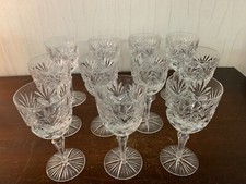 7 Cut Crystal Wine Glasses