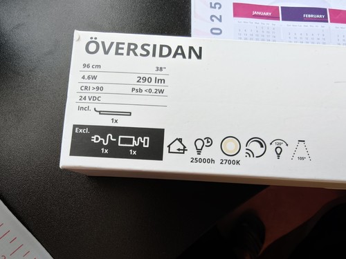 Ikea oversidan illuminazione - oversidan,