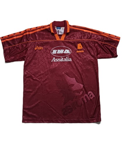 Maglia roma 1995 asics - as,