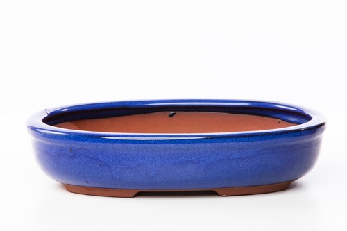 Vaso bonsai smaltato ovale - , cm