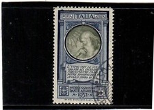 REGNO 1932-DANTE-RARISSIMO 100 L. DI POSTA AEREA-OTT ANNULOI-SPEDIZ. GRATUITA