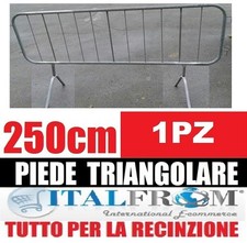 Transenna ferro zincato piede - transenna,