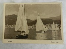 20092) SAVONA VARAZZE BIANCHE VELE VIAGGIATA 1937