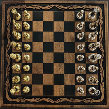 Set scacchi vintage fatti a