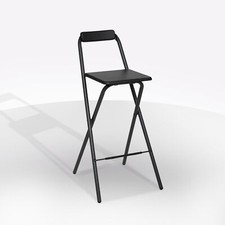 SGABELLO ALTO MOD. LOUNA NERO