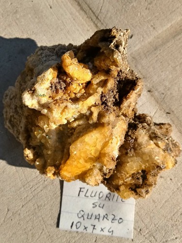 Minerali fluorite quarzo - "fluorite, quarzo"