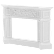  Mobili casa delle bambole in miniatura mini camino mobili casa in miniatura bianco