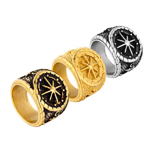 Anello vintage bussola nautica - anello,