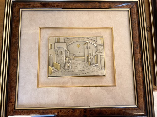 Quadro bassorilievo argento - in,