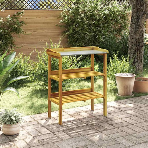 Fioriera ripiani legno - 2,