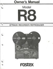 Fostex Model R8 Manuale