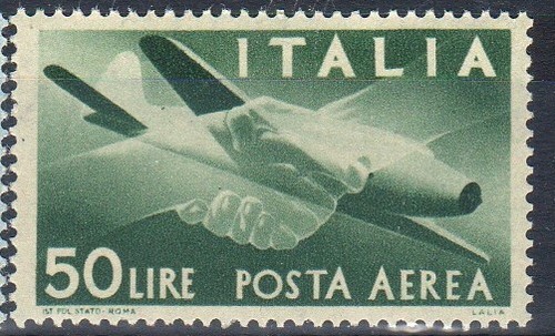1945 italia repubblica posta - italia,