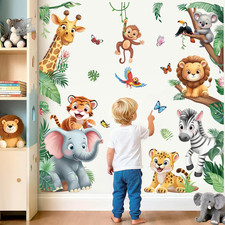Animals Jungle Green Leaves