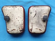 COPPIA BAULETTI PORTA ATTREZZI  VINTAGE MOTO EPOCA CICLOMOTORE CAFè RACER CUSTOM