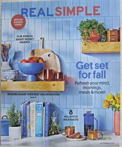 Real simple magazine september - real,