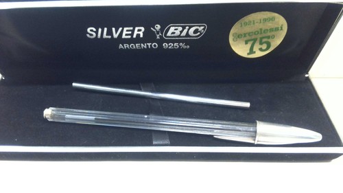 Penna biro bic argento - biro,