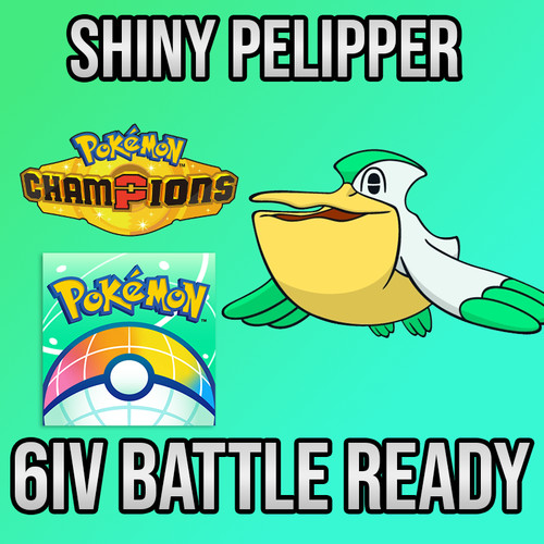 6iv shiny pelipper - shiny,