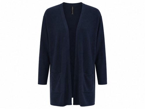 Cardigan donna essentials blu - cardigan,
