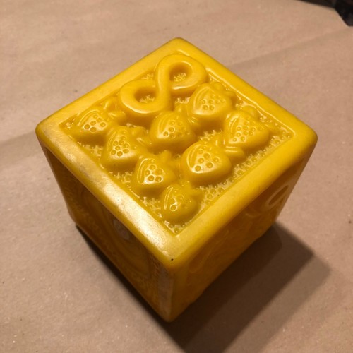 Cubo dado giocattolo gomma - cubo, in