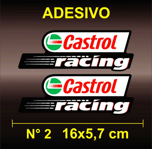 Adesivi sticker castrol - adesivi,