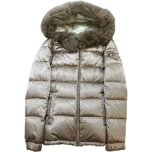 Piumino donna prada logo - prada,
