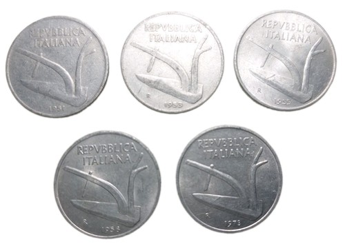 Lotto monete lire - lotto, 10