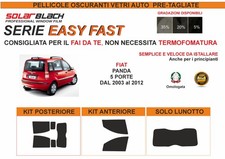 Pellicole Oscuranti  Pre Tagliate Fiat Panda dal 2003 al 2012 Easy Fast