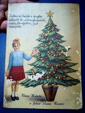 CARTOLINA BUON NATALE BAMBINI ORFANOTROFIO FEMMINILE ANTONIANO MESSINA - 1960 -