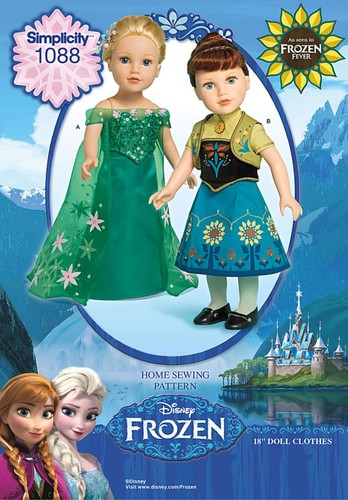 Simplicity 1088 frozen fever - simplicity,