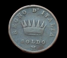 ITALIA NAPOLEONE I 1 Soldo 1811 M