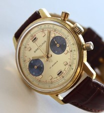 Orologio BREITLING, modello cronografo anni 1972 ref. 9122, 37 mm, PANDA OCCHI BLU, WOW!