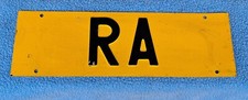 TARGA AUTO D'EPOCA CON SIGLA