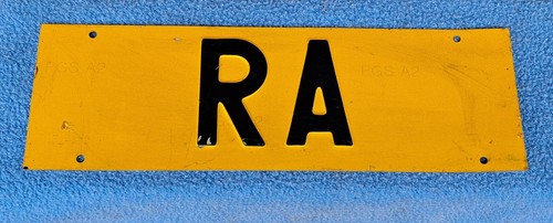 Targa auto epoca con sigla - d'epoca,