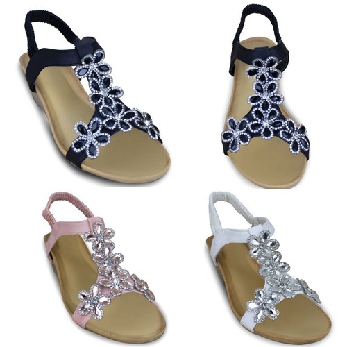 Sandali donna tacco fiori