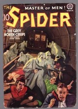 The Spider Mar 1938 John Newton Howitt Cvr, Spider versus Zombies! - Pulp