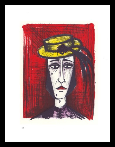 1967 bernard buffet litografia - bernard,