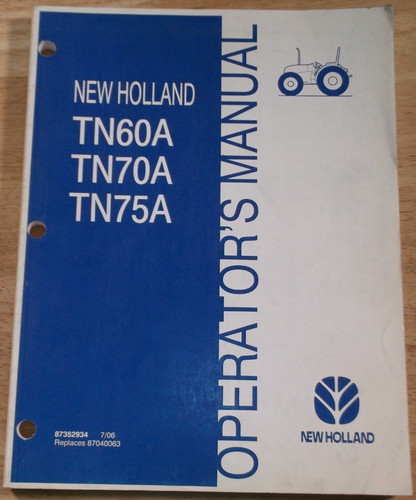 New holland tn60a - tn60a, tn75a