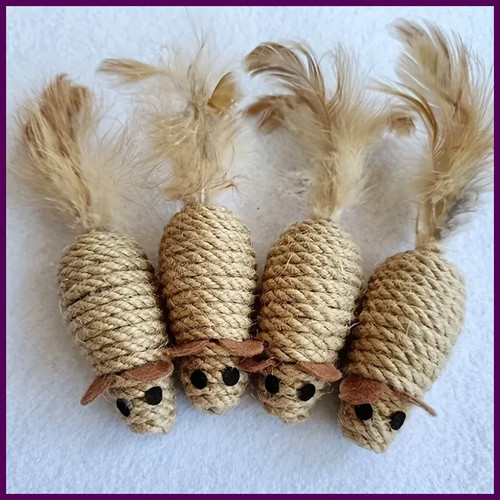 Topo falso sisal giocattolo - falso,