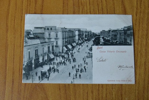 Cartolina bari corso - cartolina, vittorio