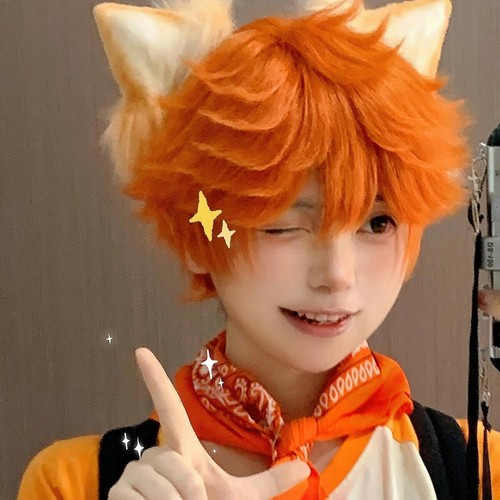 Parrucca shoyo hinata cosplay - parrucca,