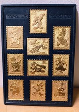 Raccoglitore blu francobolli