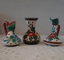 Deruta lotto di n. 3 mini vasi