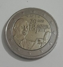 MONETA 2 euro FRANCIA 2010 Commemorativa 70 Ans Appel 18 Juin CIRCOLATA