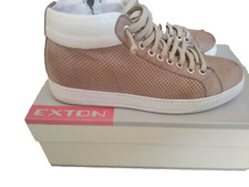 Scarpe Sneakers Polacchino Exton Pelle Vintage N 41 Zip