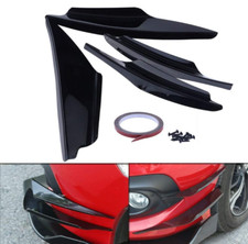 4PZ UNIVERSALE SPOILER / DIFFUSORE PROTEZIONE PARAURTI ANTERIORE NERO PER AUTO