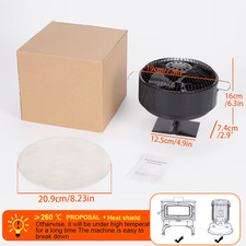 Ventilatore per Stufa a 5 Pale Alimentato a Calore Ventilatore per Camino a Legn