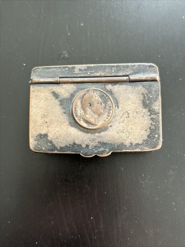 Antique medicine pill box - pill,